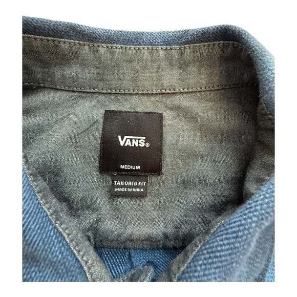 Vans | Off The Wall Plaid Button Down Flannel Shirt - Size Medium - Picture 5 of 10